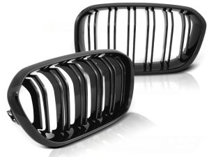 Grille Bmw F20 F21 Lci 15-18 Blank Black Double Bar